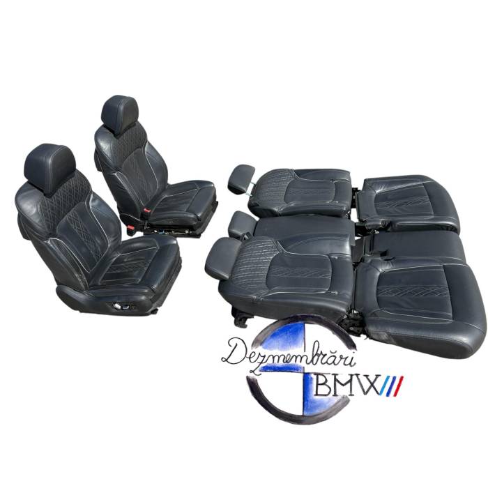 Interior complet, scaune fata si banci spate piele, electric, incazlire Bmw seria 7 G11 