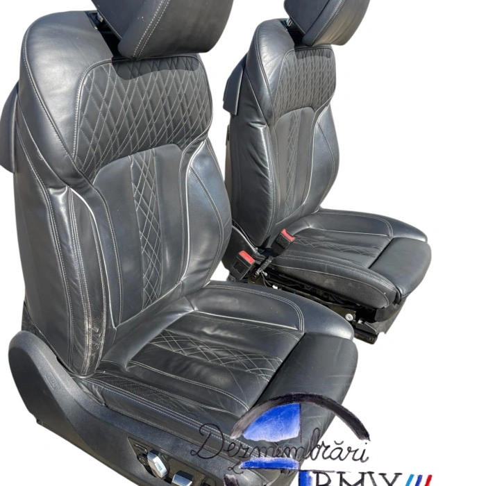 Interior complet, scaune fata si banci spate piele, electric, incazlire Bmw seria 7 G11 