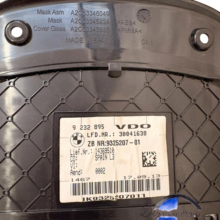 Ceasuri bord diesel Bmw F30,F31   9325207 62109325207